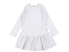 Petit Piao spring blue striped dress